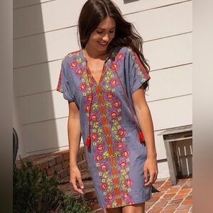 Natural Life Boho Embroidered Dress size XS 068-E